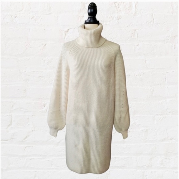 12th Tribe Beau Cream Sweater Dress M/L BNWT - Picture 2 of 7